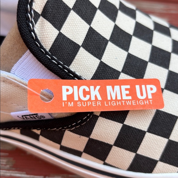 Vans Men's Slip-On Lite+ (Checkerboard) Black/White - Picture 7 of 8